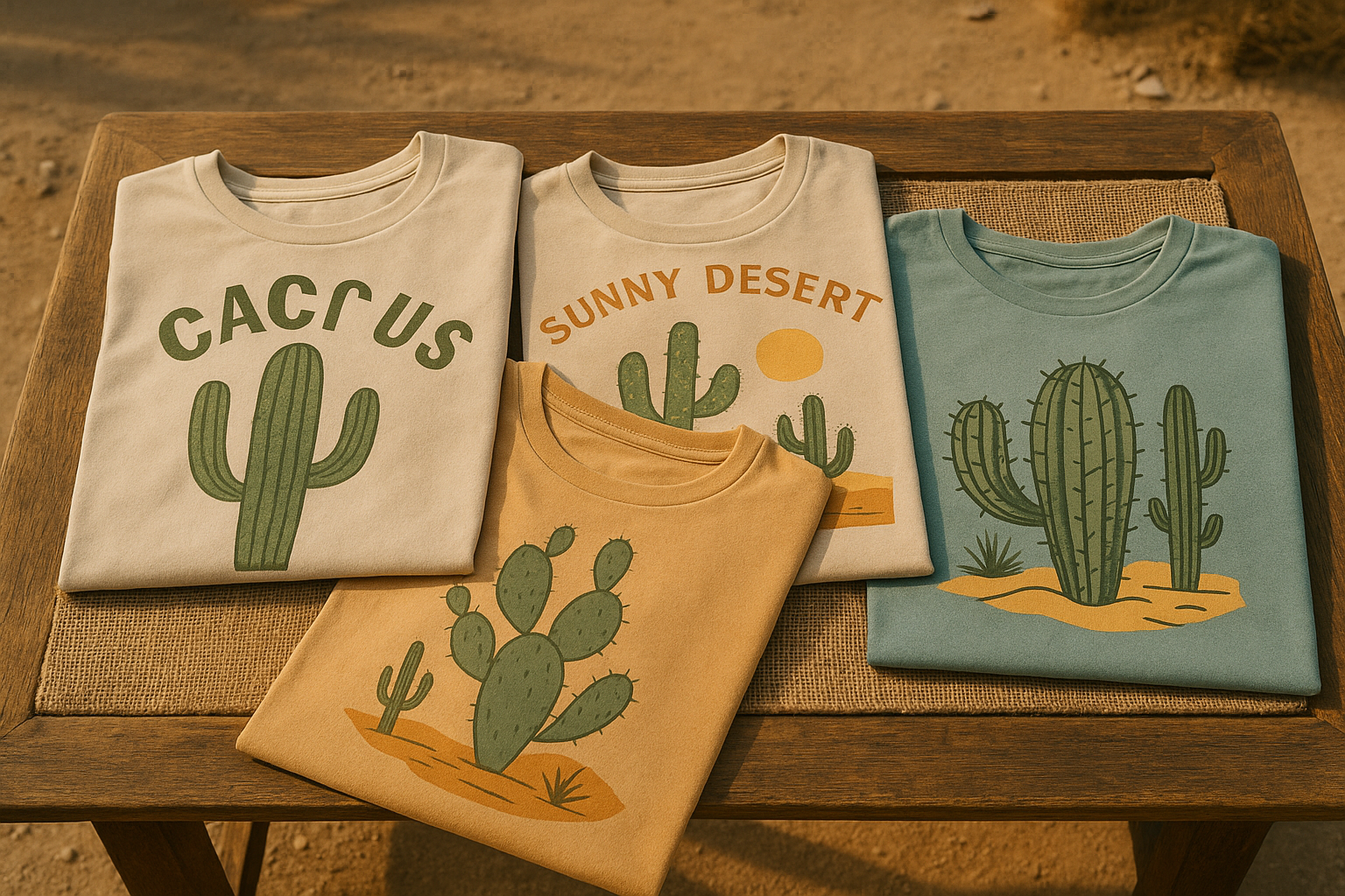 lots de tshirt cactus