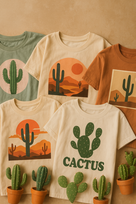 lots de shirt cactus