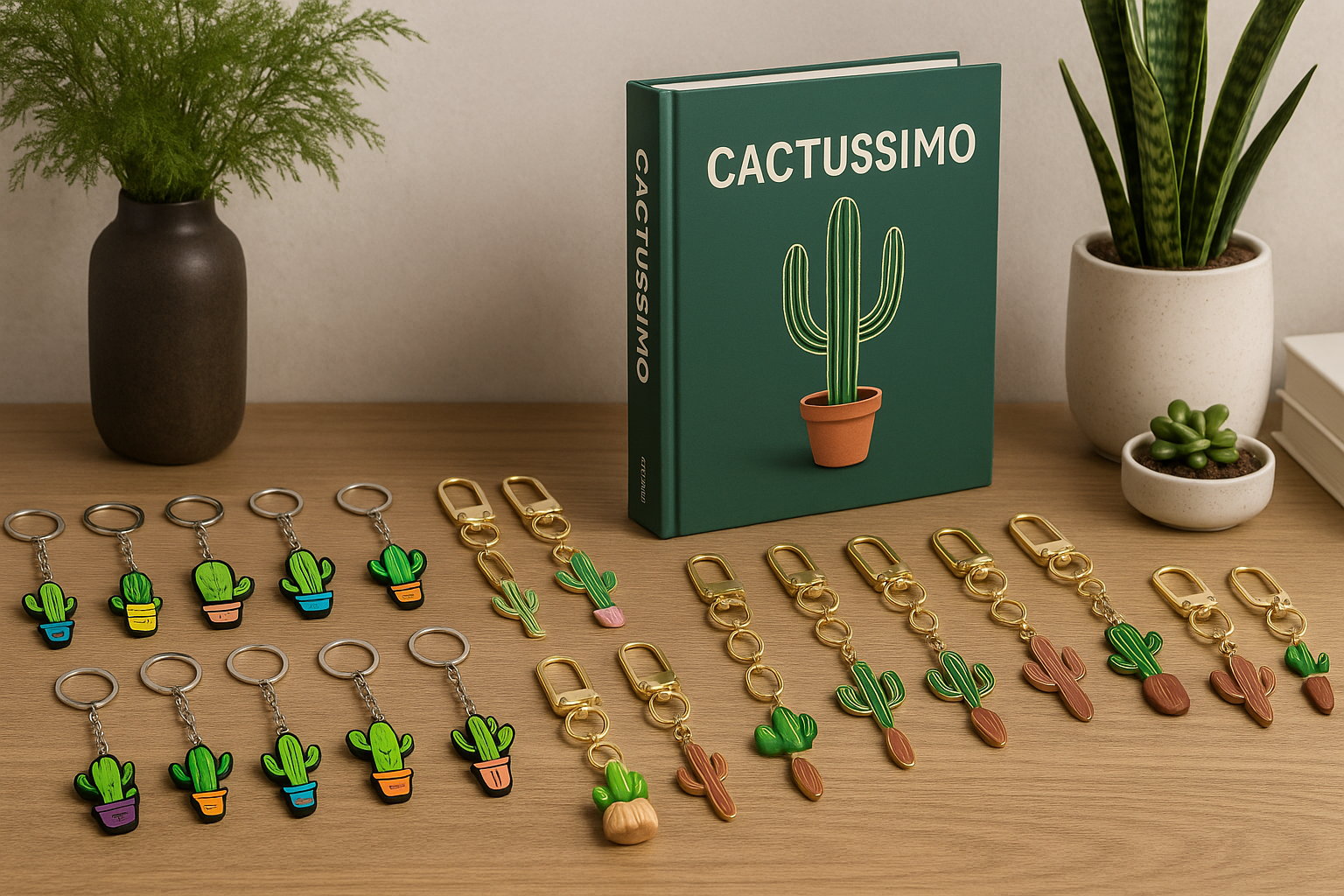 lot de porte clé cactus