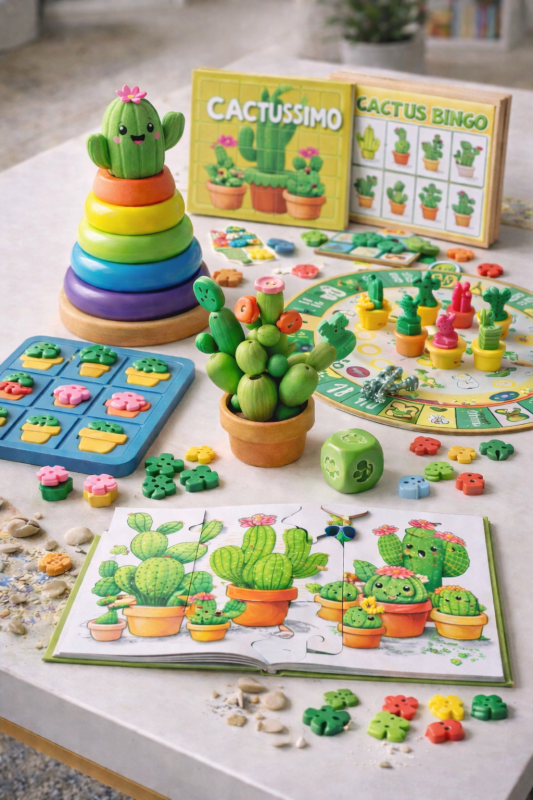 plusieurs jouets cactus