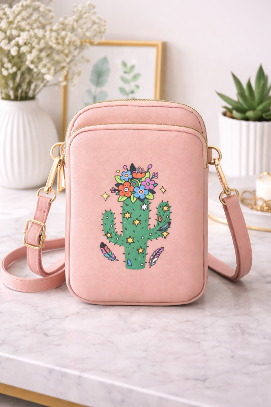sac a bandouliere cactus