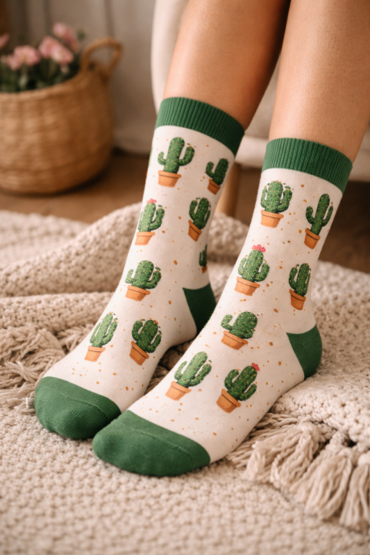 chaussettes cactus