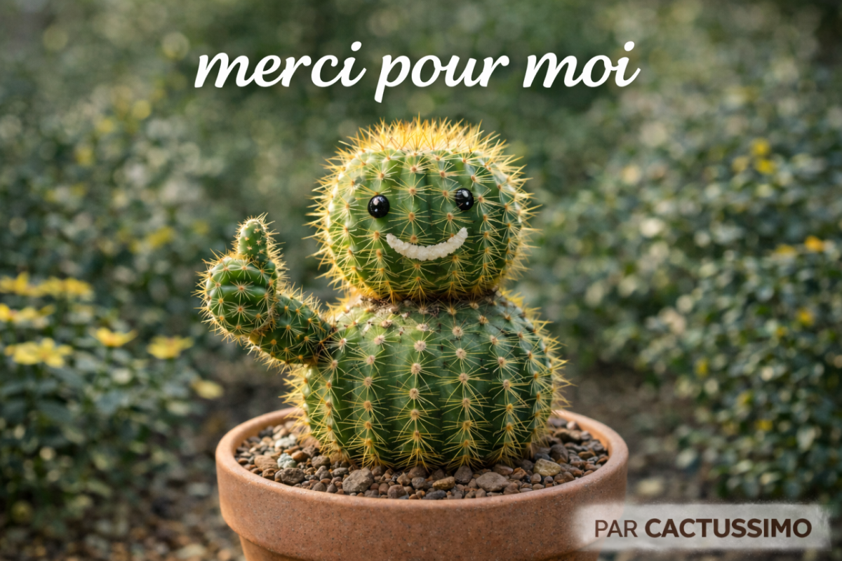 cactus bien arrosé heureux