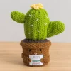 Peluche cactus brodé a la main