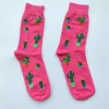 Chaussettes cactus rose